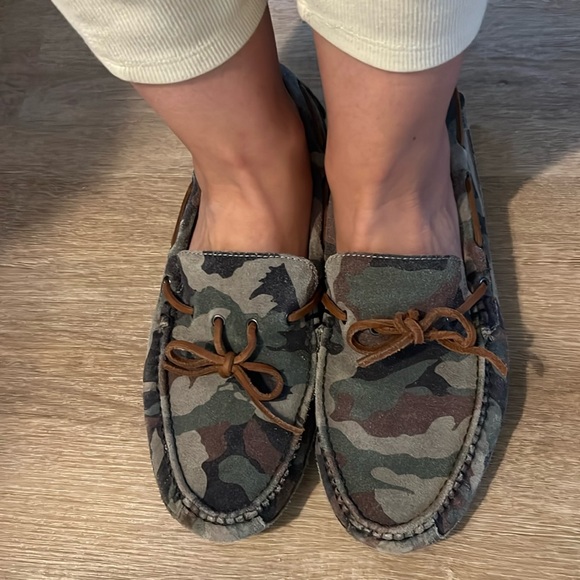 Men’s Cole Haan Gunnison Forest Camo Loafers Sz 11 - Picture 7 of 9